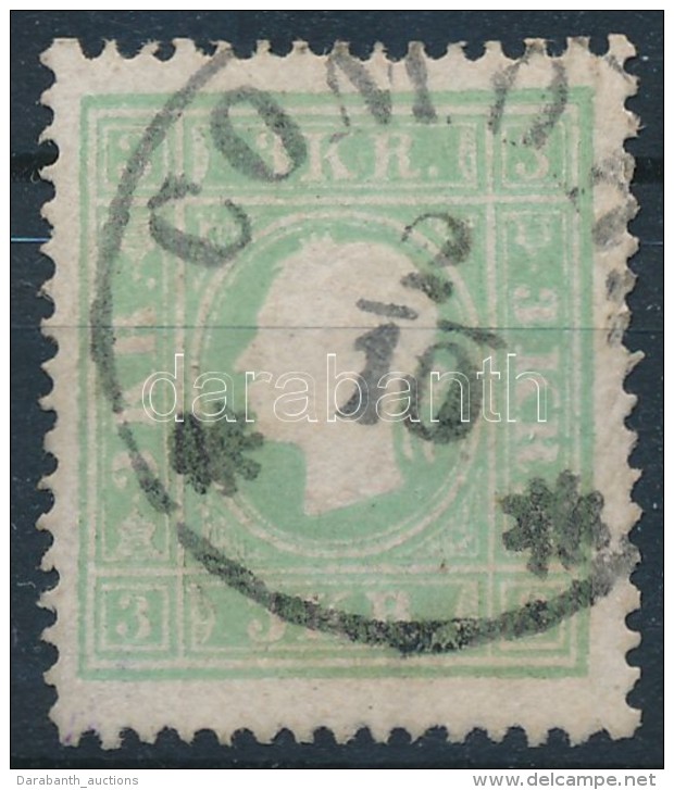 O 1858 3kr Zöld / Green 'COMO(RN)' - Other & Unclassified