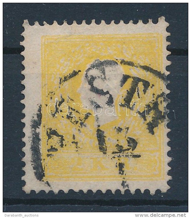 O 1858 2kr I. Sötétsárga / Dark Yellow 'PESTH' Certificate: Ferchenbauer - Other & Unclassified
