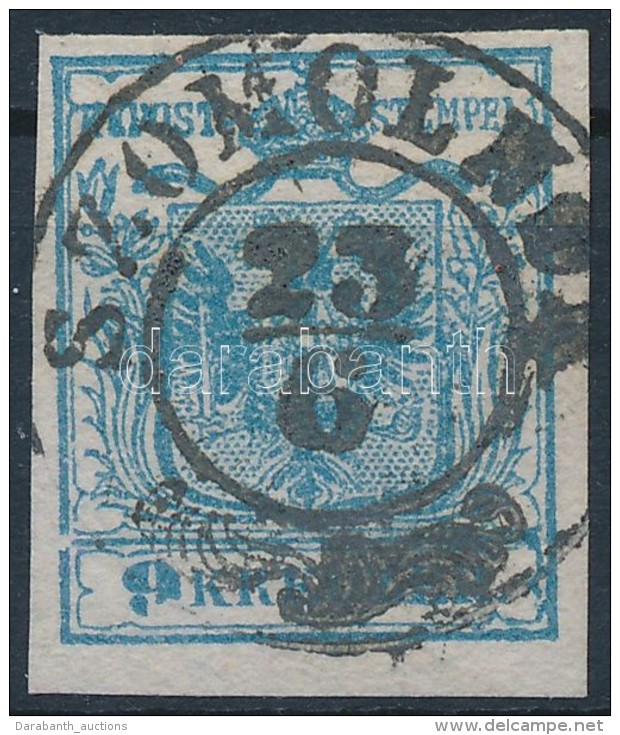 O 1850 9kr HP. Type I. !; Lemezhiba Hiány A '9'-ben, Kerettörés A Jobb Oldalon / Plate Flaw And... - Other & Unclassified