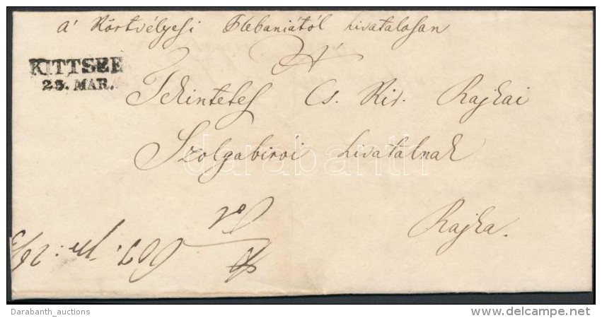 1868 Ex Offo 'KITTSEE' - Kék / Blue 'RAGENDORF' - Other & Unclassified