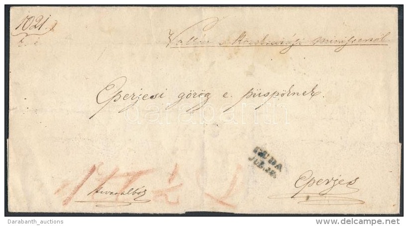 ~1848 Hivatalos Levél / Official Cover 'BUDA' - Eperjes - Other & Unclassified