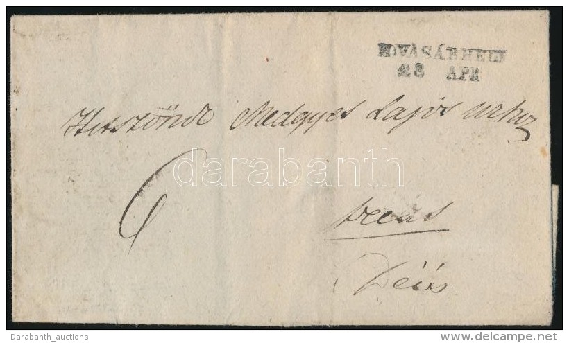 1842-1850 Portós Levél / Unpaid Cover 'M.VÁSÁRHGELY' - Deés - Other & Unclassified