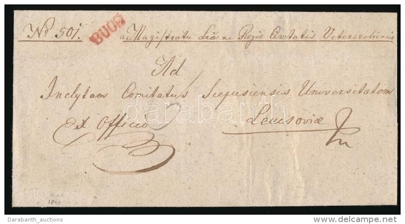 1840 Ex Offo Piros / Red 'BUCS' - LÅ‘cse - Other & Unclassified