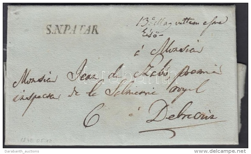 1840 Portós Levél / Cover With Postage Due 'S.N.PATAK' - Debreczin - Other & Unclassified