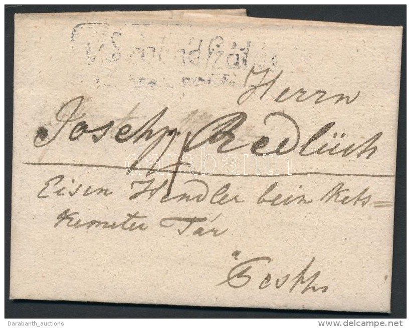 1838 Portós Levél  / Unpaid Cover 'v. Szabadszálás' - Pesth - Other & Unclassified