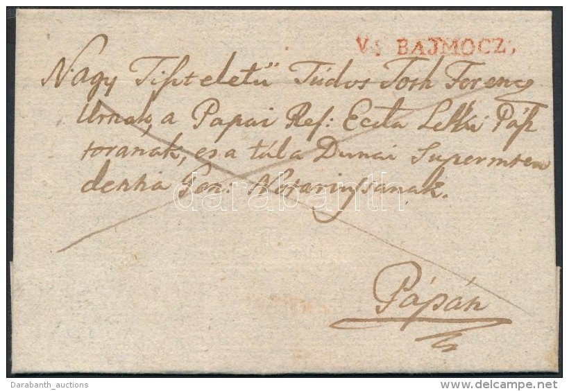 1821 Franco Piros/red 'V:BAJMOCZ' - Pápa - Other & Unclassified