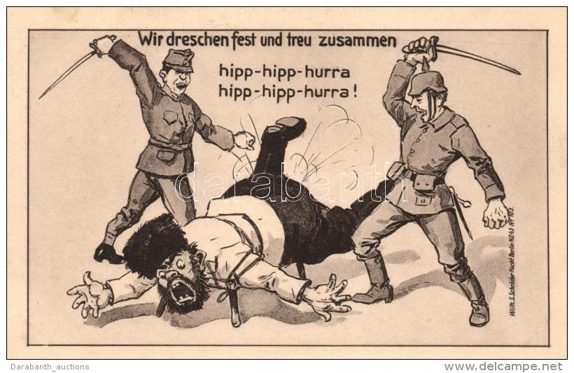 ** T1/T2 Wir Dreschen Fest Und Treu; Wilh. S. Schröder  / German Military Propaganda, Humour - Non Classificati