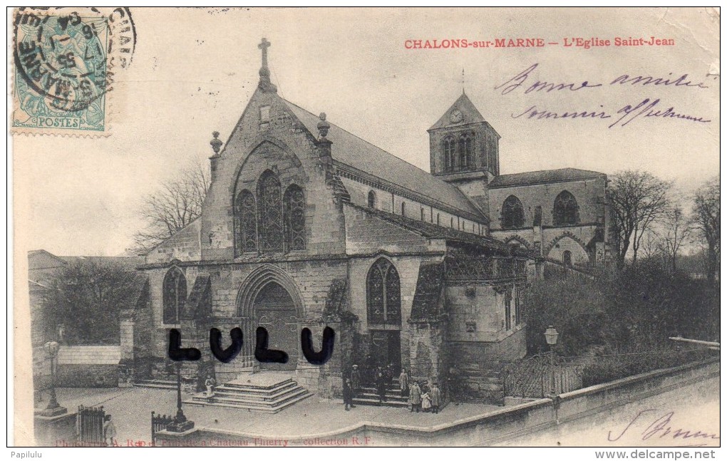DEPT 51 : Précurseur  : Chalons Sur Marne , L église Saint Jean - Châtillon-sur-Marne