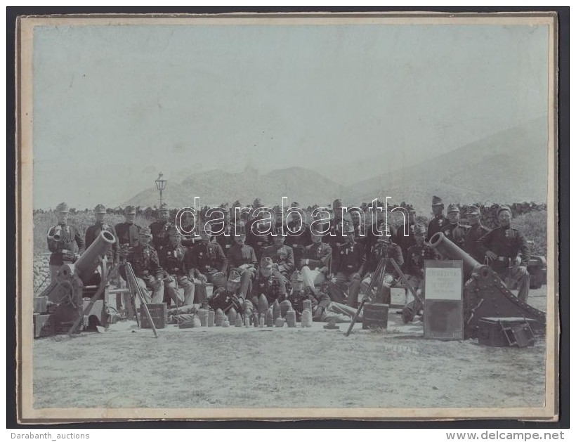1909 Mostar, Tüzéregység Tablófotója.  / 1909 Mostar Photo Of Artillery Soldiers... - Other & Unclassified