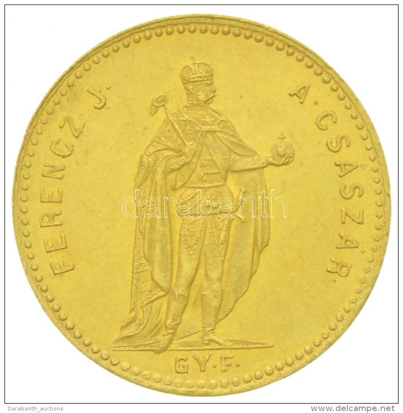 1869GYF Dukát Au 'Ferenc József' Gyulafehérvár (3.51g/0.986) T:2 /
Hungary 1869GYF... - Unclassified