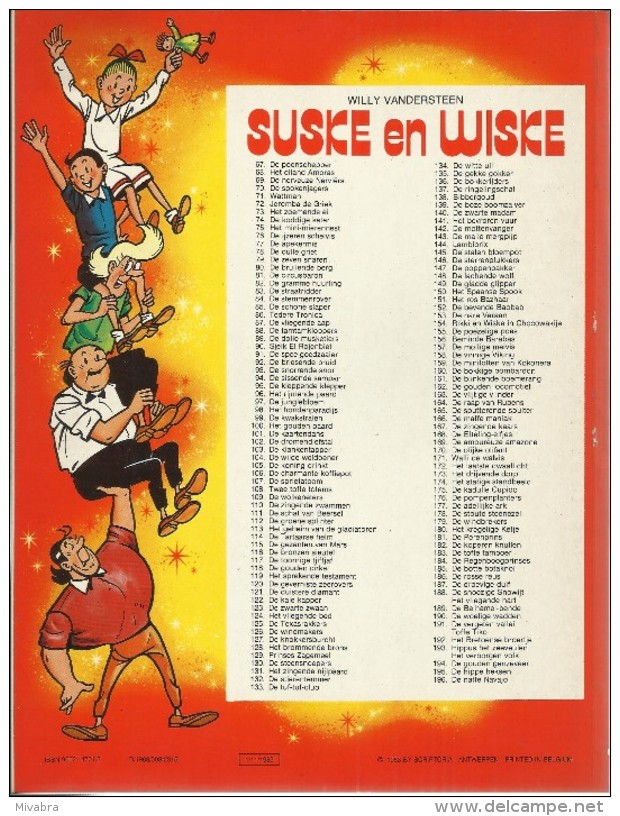 SUSKE EN WISKE / N° 196 / DE NATTE NAVAJO / WLLY VANDERSTEEN  1e DRUK - Suske & Wiske