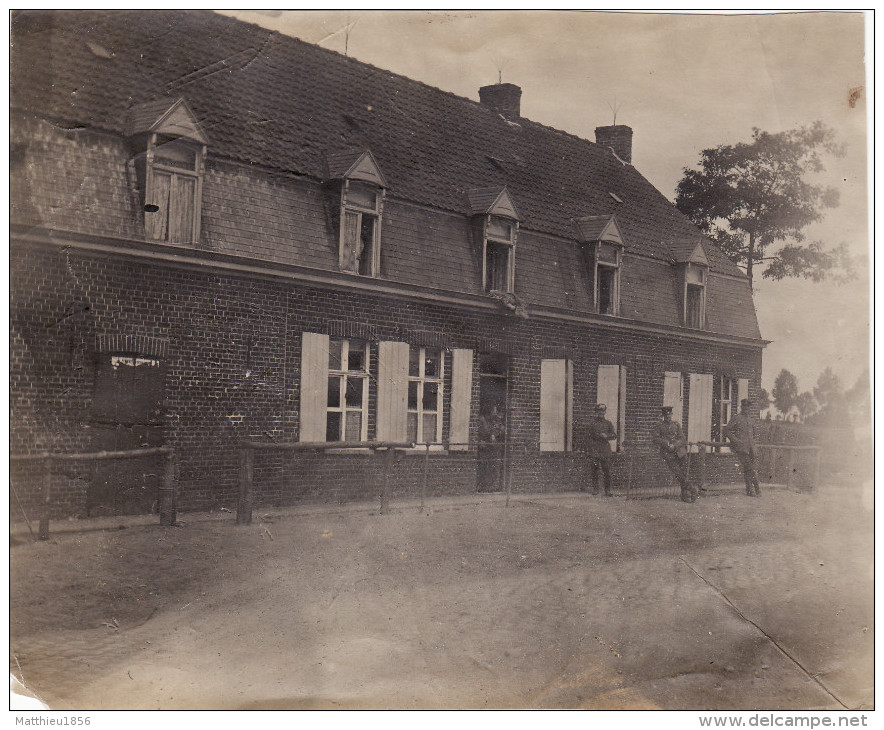 Photo 1915 Secteur LANGEMARK-POELKAPELLE - Quartier Allemand, Fussartillerie (A139, Ww1) - Langemark-Poelkapelle