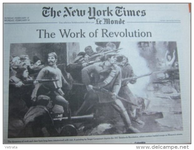 The New York Times (Sélection Du Monde, Février 2004) N° 18369 : The Work Of Revolution (En Anglais) - Autres & Non Classés