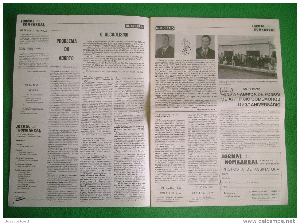 Bombarral - Jornal Do Bombarral Nº 11 E 12 De Julho/Agosto De 1984. Leiria. - Magazines