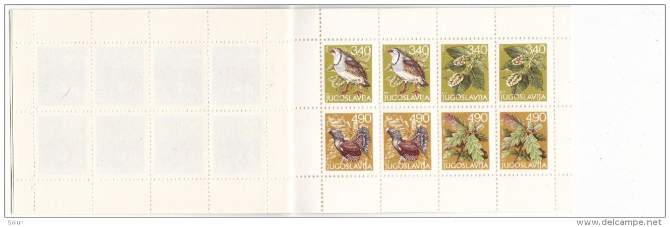 YUGOSLAVIA JUGOSLAVIJA 1969 NOVA GODINA BOOKLET FAUNA FLORA STAMP BOOKLET  MNH - Postzegelboekjes