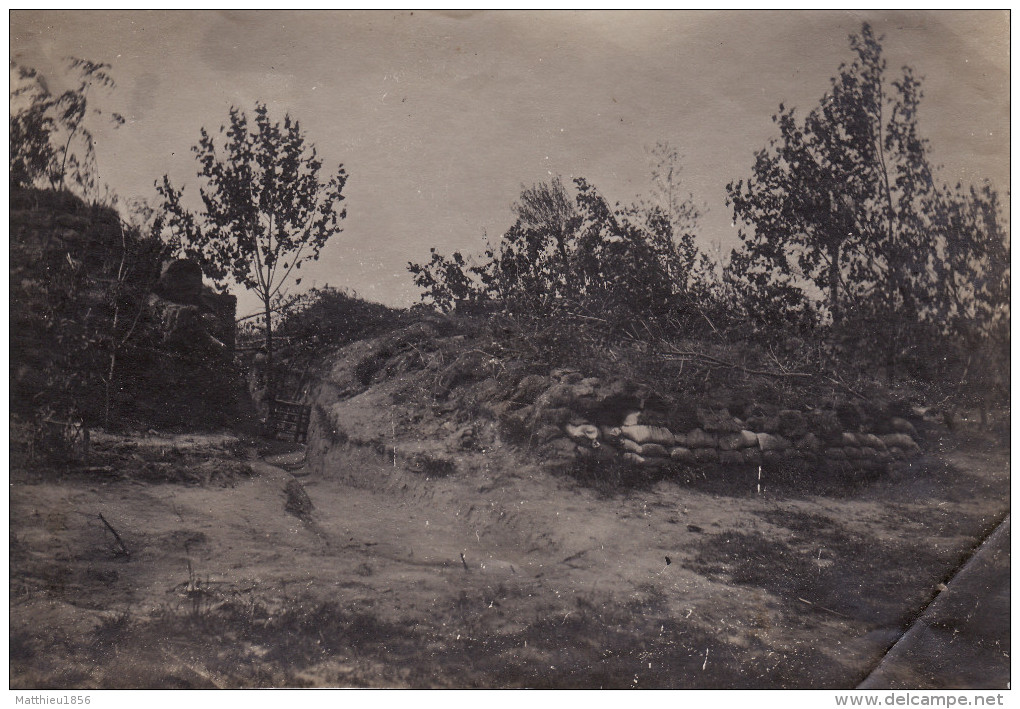 Photo 1915 Secteur LANGEMARK-POELKAPELLE - Position Allemande, Fussartillerie (A139, Ww1) - Langemark-Pölkapelle