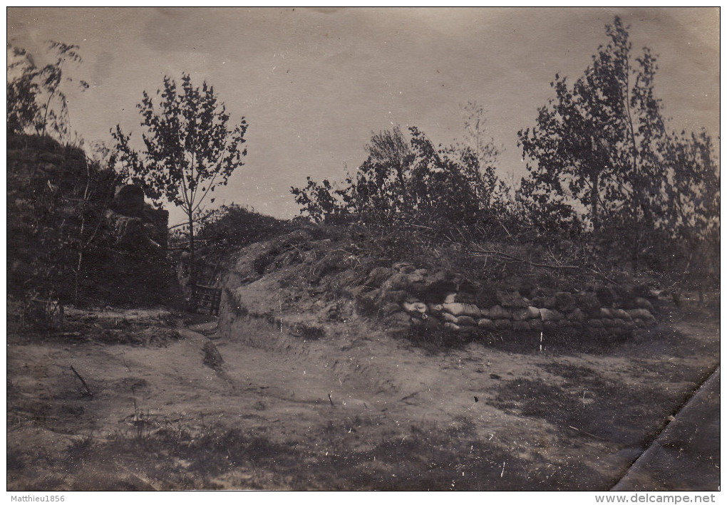 Photo 1915 Secteur LANGEMARK-POELKAPELLE - Position Allemande, Fussartillerie (A139, Ww1) - Langemark-Poelkapelle