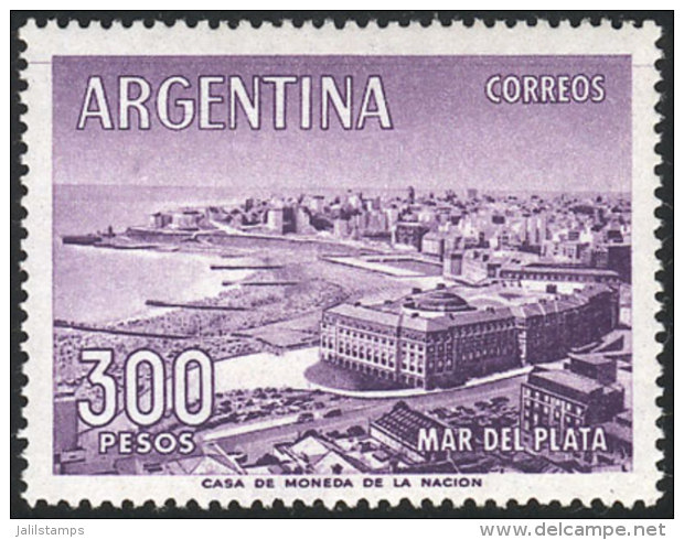 GJ.1149, 300P. Mar Del Plata, Printed On IMPORTED CHALKY Paper, MNH, VF Quality, Catalog Value US$90. - Altri & Non Classificati