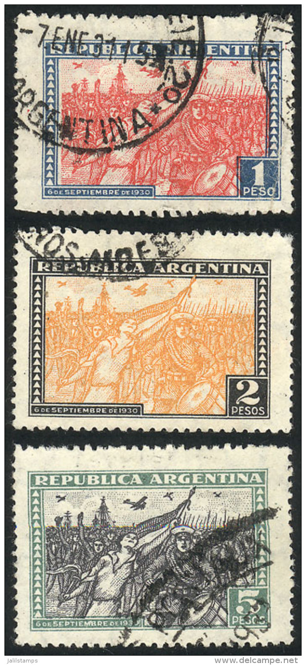 GJ.689/691, 1P To 5P. Revolution, Used, VF Quality, The 5P Value With Parcel Post Cancel, Catalog Value US$49 - Altri & Non Classificati