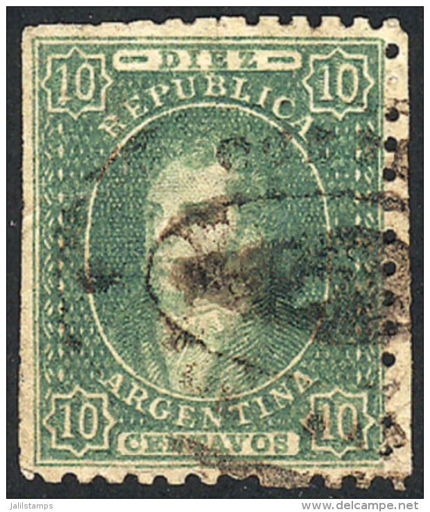 GJ.23, With Rococo Cancel Of SALTA, Small Repair, Superb Apperance! - Oblitérés