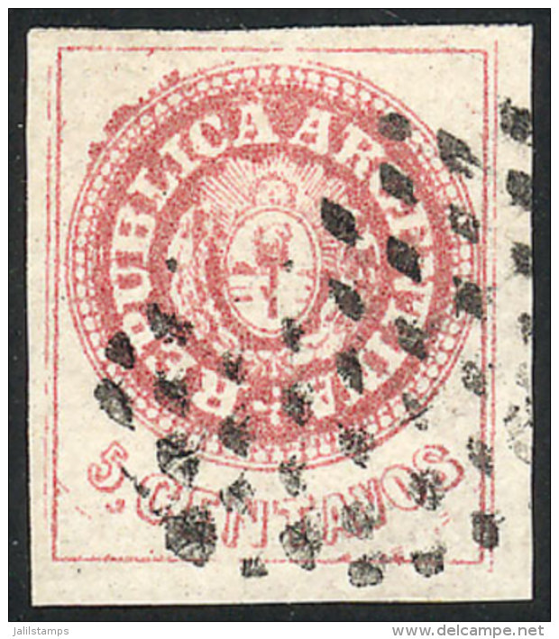 GJ.14, With Variety: Printing Spots In The Frame Of The Circle, Above "BLICA", Superb! - Usati