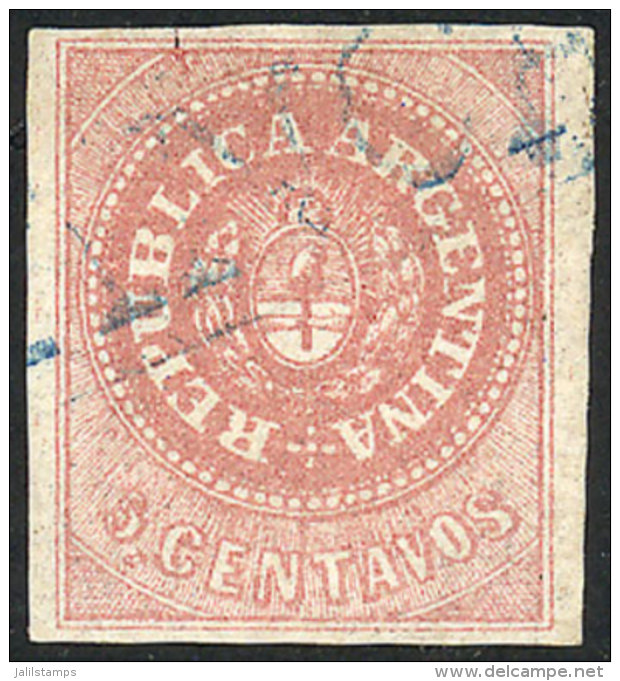 GJ.10, With Blue FRANCA Cancel, VF Quality! - Oblitérés