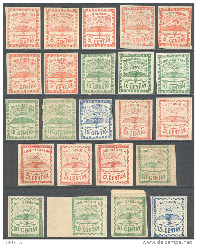 GJ.1/6, Lot Of Varied Stamps, Many Of Fine Quality And Some With Minor Defects, Including Some Varieties And... - Neufs