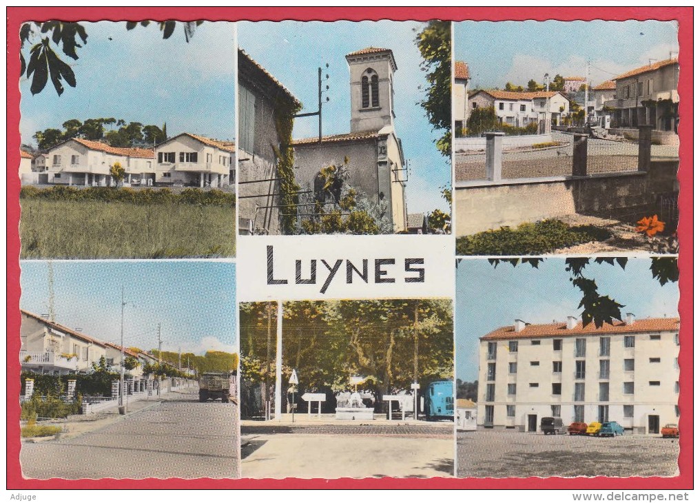CPSM *13* LUYNES * Années 1960 * Carte Multivues  * SUP *  Voir Scan Recto/verso - Luynes