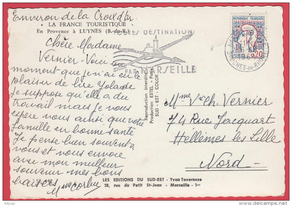 CPSM *13* LUYNES * Années 1960 * Carte Multivues  * SUP *  Voir Scan Recto/verso - Luynes