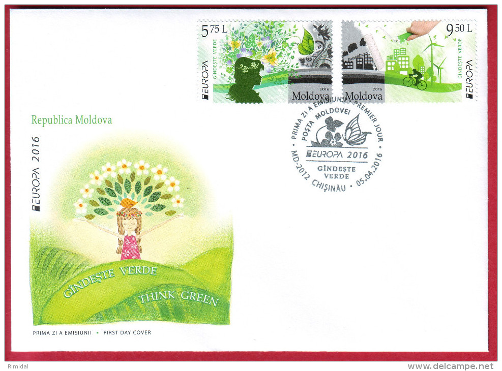 MOLDOVA FDC EUROPA CEPT GREEN PLANET 2016 - 2016