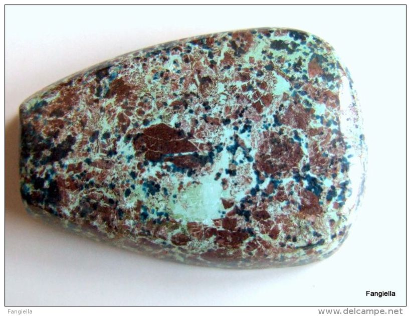 Cabochon Azurite Naturelle Non Traitée Pierre Semi-précieuse Environ 33x23x7mm - Perlen