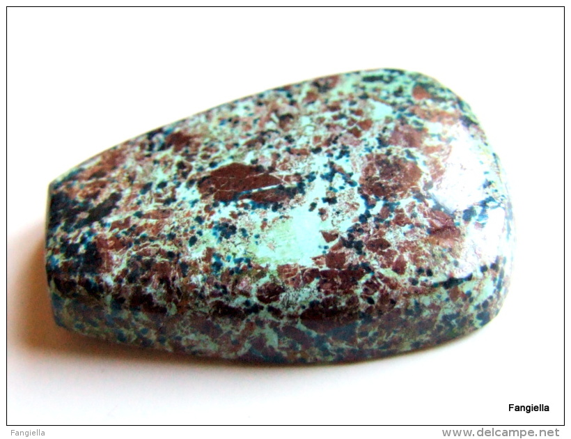 Cabochon Azurite Naturelle Non Traitée Pierre Semi-précieuse Environ 33x23x7mm - Perles