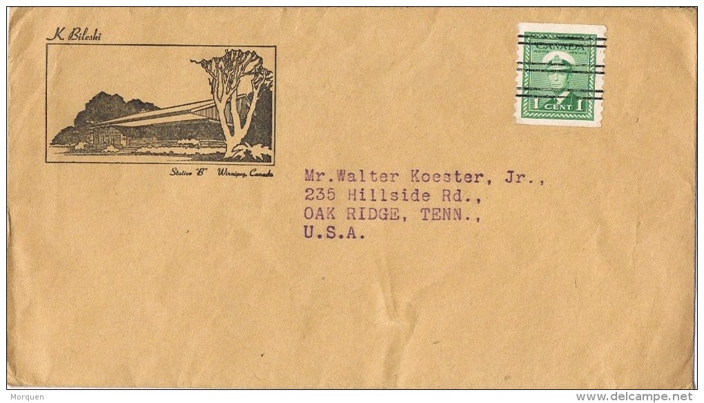 17413. Carta Station B WINIPEG (Canada) Pre Obliterado Stamp . PREO Cover - Precancels