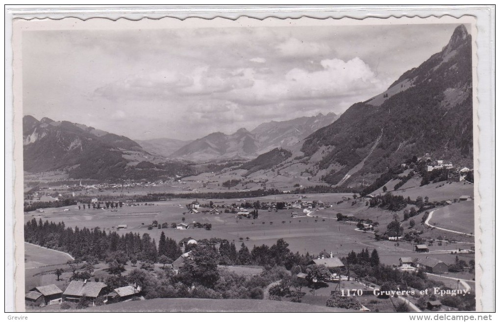 Gruyères Et Epagny Vus Des Hauteurs De Pringy - Gruyères