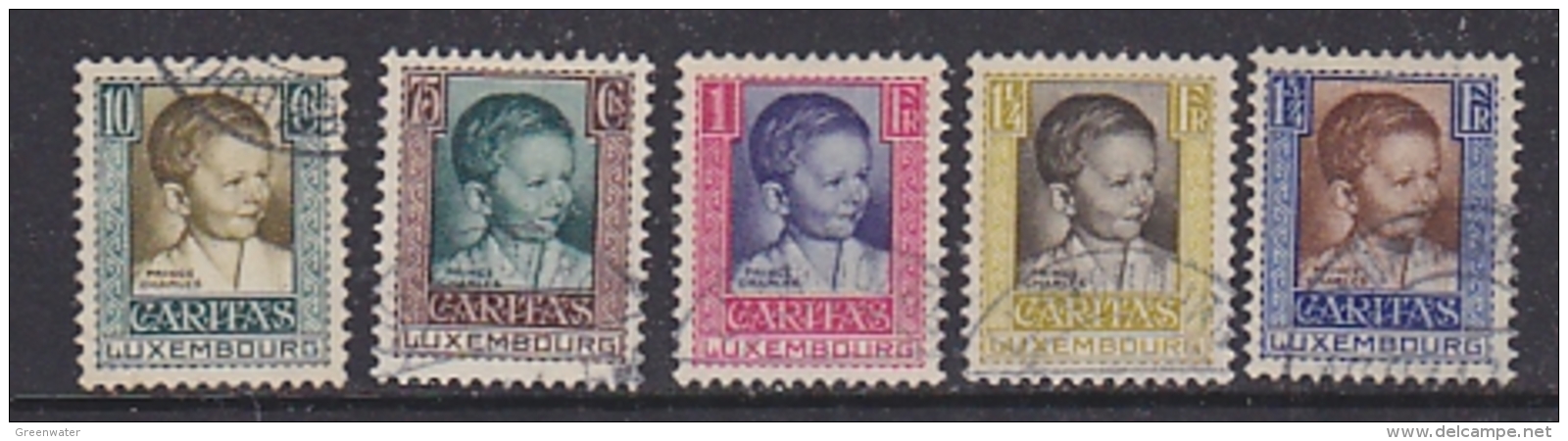 Luxemburg 1930 Caritas 5v Used (27806) - Oblitérés