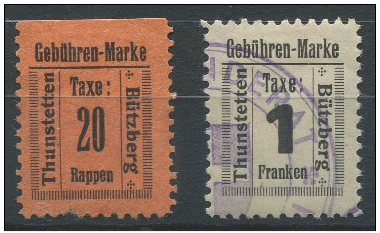 1248 - THUNSTETTEN Fiskalmarken - Fiscaux