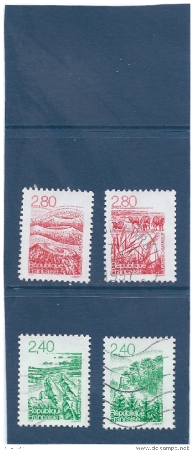 France  LOT    N° 2949 O- 2950  0 -  2951  0 - 2952 0       Valeur YT :  0,60 € - Gebraucht