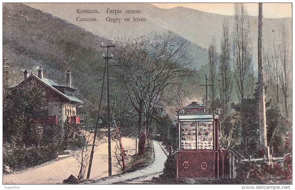 RUSSIA : GEORGIA - CAUCASE : GAGRY / GAGRA : EN HIVER / IN WINTER - YEAR ~ 1910 - RARE !!! (u-082) - Géorgie