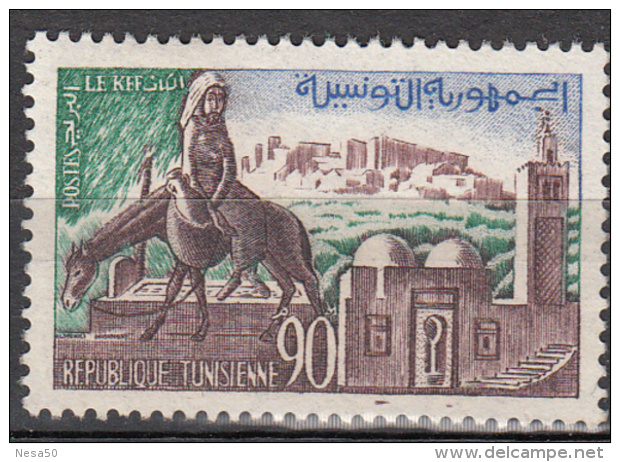 Tunesie 1959 Mi Nr 538  Le Kef  Postfris Met Plakker - Tunisie (1956-...)