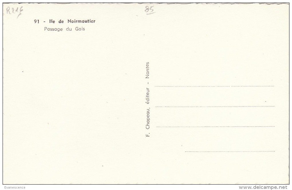 NOIRMOUTIER LE GOIS       /////  REF.  AVRIL 16  / N° 656 - Ile De Noirmoutier
