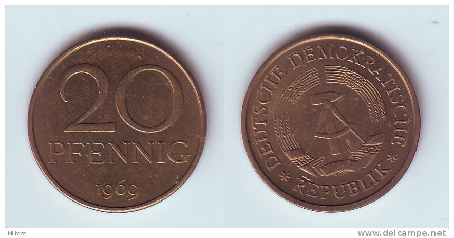 Germany DDR 20 Pfennig 1969 - 20 Pfennig