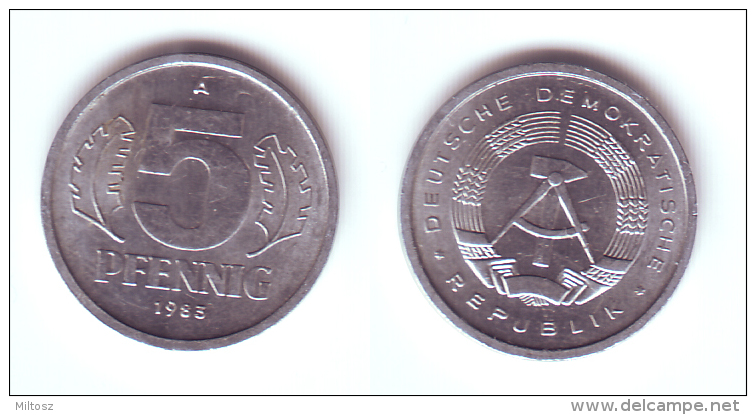 Germany DDR 5 Pfennig 1983 A - 5 Pfennig