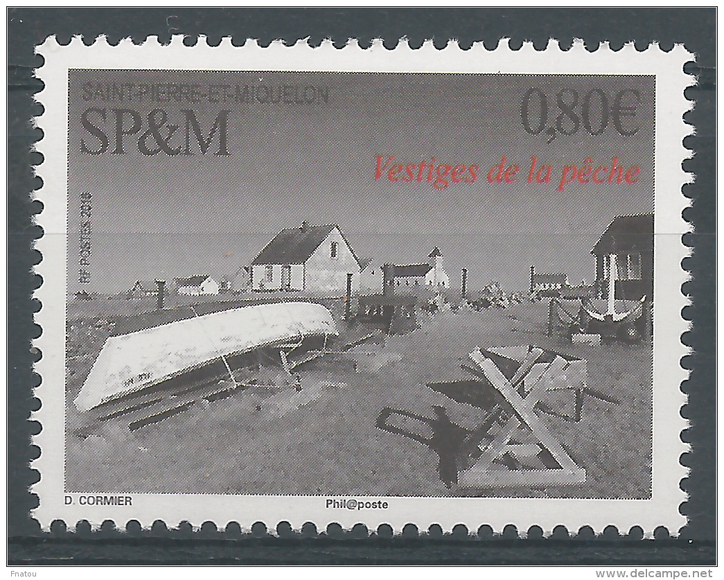 Saint Pierre And Miquelon, Remains Of Fishing, 2016, MNH VF - Nuovi