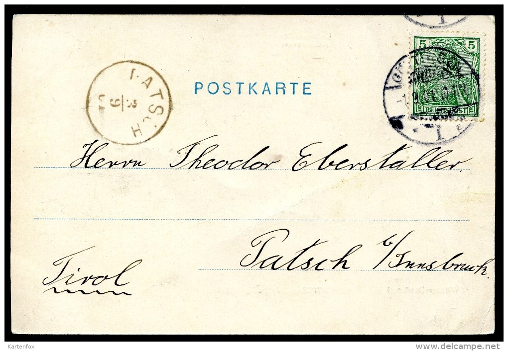 Göttingen, GRUSS Aus,1.9.1901, Universität Auditorium, Wöhler-Denkmal,Verlag Fritsche - Goettingen