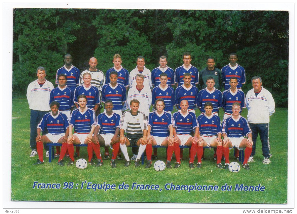 1998--FRANCE 98--PAP Carte Postale--Football--Equipe De France-Championne Du Monde--NEUF - 1998 – Frankrijk