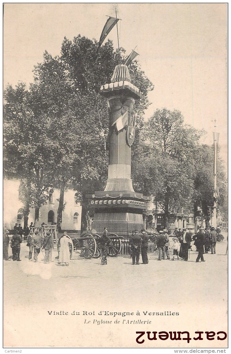 LOT DE 30 CPA : VISITE DU ROI D'ESPAGNE ALPHONSE XIII PRESIDENT LOUBET MILITAIRE ECOLE DE ST-CYR ATTELAGE CORTEGE ESPANA - Versailles