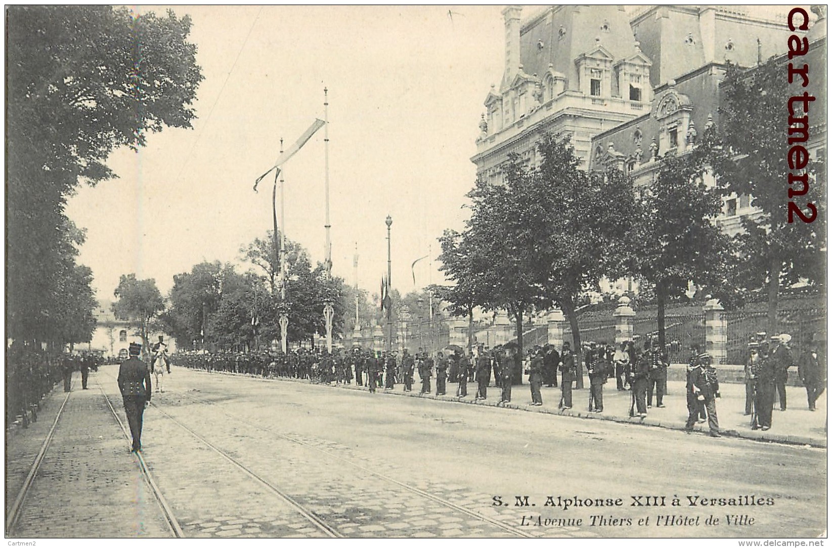 LOT DE 30 CPA : VISITE DU ROI D'ESPAGNE ALPHONSE XIII PRESIDENT LOUBET MILITAIRE ECOLE DE ST-CYR ATTELAGE CORTEGE ESPANA