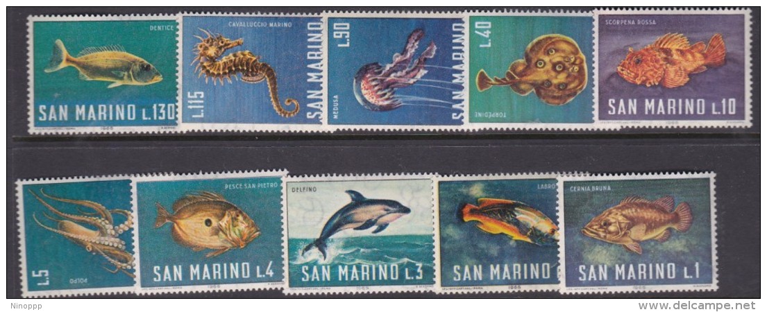 San Marino 1966 Fish Mint Never Hinged - Neufs