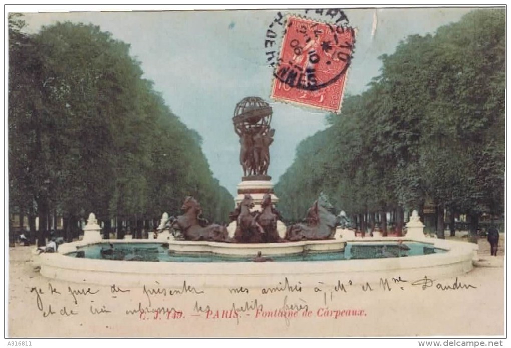 Cpa  PARIS   Fontaine Du Carpeaux - Autres Monuments, édifices