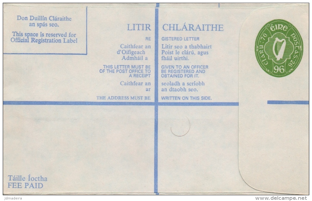 Eire Mint Stationary Cover - Postal Stationery